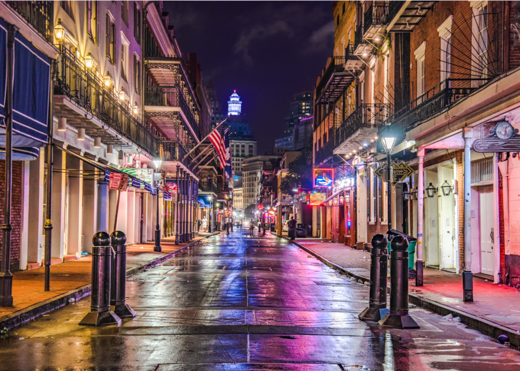 NOLA at night